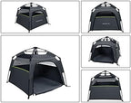 pop up dog tents, plusvivo foldable cool mesh shown in use