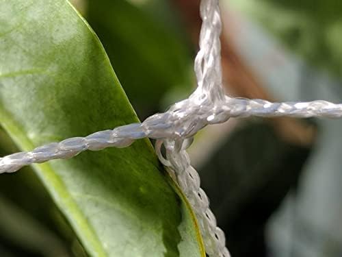 247garden 6x200ft all-season trellis netting w/ 6in square showing dimensions