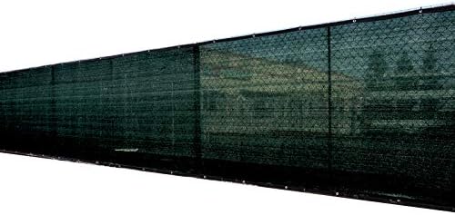 6' x 50' 3rd gen black fence privacy, close-up detail