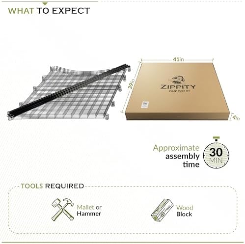 zippity 39in h black metal fence, diy fence on a desk or shelf