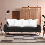 utopia bedding throw pillows (set of 4, white) on a desk or shelf