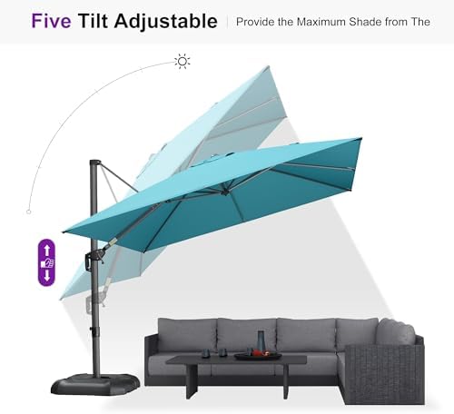 purple leaf patio umbrella outdoor 10' x 10', package contents