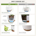 self watering hanging planters for indoor plants large, package contents