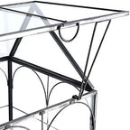 highfree glass terrarium with metal tray, glass greenhouse, view 9