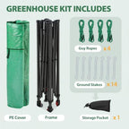 eagle peak 8x6 easy setup pop up greenhouse, view 9