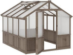 veikou 8’x8’ greenhouses for outdoors, walk-in wood greenhouse, view 9