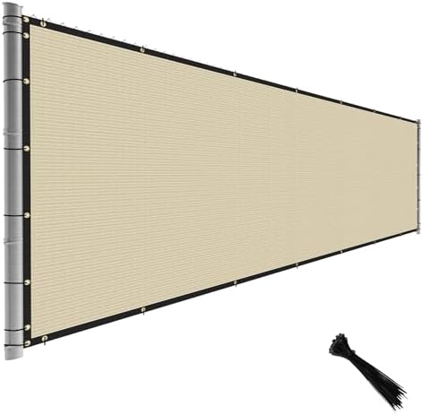 tang fence privacy screen beige 6 feet x, main product view