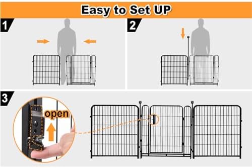 getlay 24 in(h) decorative garden fences with gate, package contents