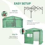 eagle peak 6x8 easy setup pop up greenhouse shown in use