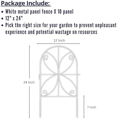 shoplala animal barrier fence (10 panels) 12x24in decorative shown in use