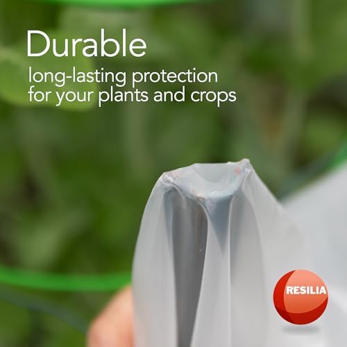 resilia clear greenhouse sheeting - uv-protected, heavy-duty gauge, front angle view