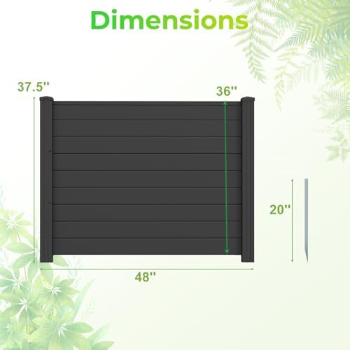 giantex no-dig air conditioner fence, 3 panels, 48''w on a desk or shelf