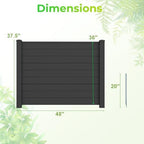 giantex no-dig air conditioner fence, 3 panels, 48''w on a desk or shelf