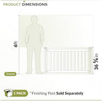 zippity davidson portable event fence, white vinyl freestanding, package contents
