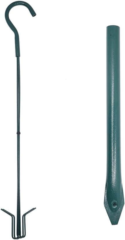 Zenport Z203009 2-in-1 Platform Bird Feeder, Green - 3 Pack