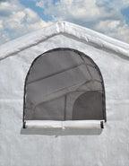 shelterlogic 6' x 8' x 6.5' growit greenhouse on a desk or shelf