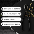 senkichi 8.3" japanese bonsai concave cutter – professional, close-up detail
