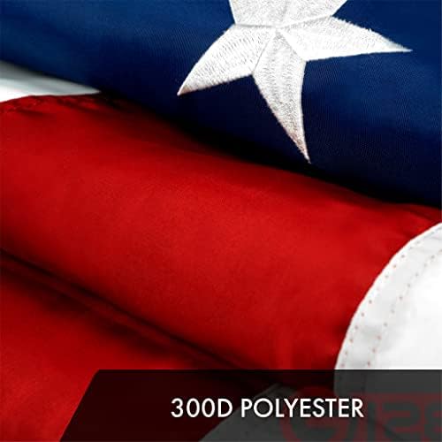 g128 american usa flag | 10x15 ft |, side view