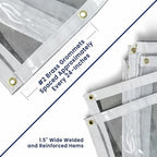 tarps now marine grade clear vinyl tarp, (6', package contents