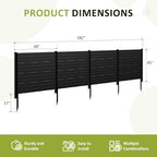 48''w x 45.4''h outdoor privacy screen with 4 shown in use