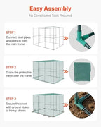 vevor crop cage, 9.5 x 6.36 x 6.36, package contents