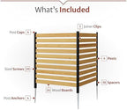 enclo charleston privacy screen, cedar wood, diy no showing dimensions