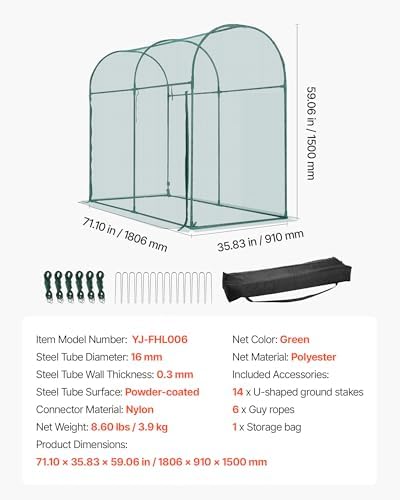 vevor crop cage, 5.9 x 2.98 x 4.9 on a desk or shelf