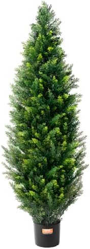vevor artificial topiary cedar tree, 48 inch tall, main product view