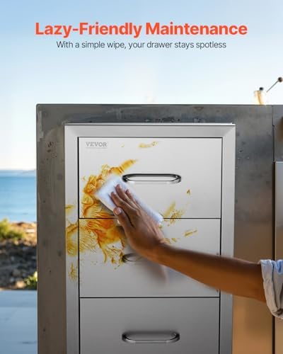vevor outdoor kitchen drawers 16"w x 28.5"h x, view 9