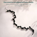 rain chain for gutters, 8.5 ft aluminum rain on a desk or shelf