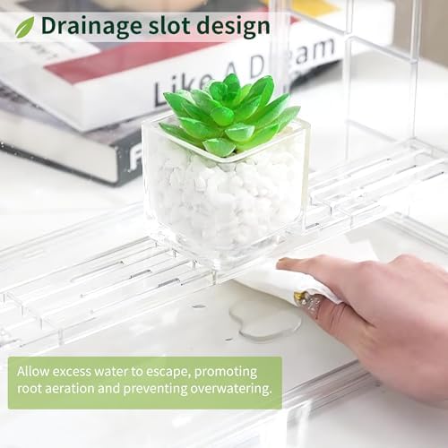 mini greenhouse indoor with magnetic door, m-4tier-2pcs, front angle view