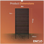 enclo aspen privacy screen, charcoal wood diy no, package contents