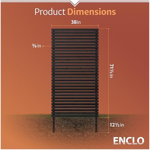 enclo aspen privacy screen, charcoal wood diy no, package contents