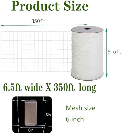 toolazy trellis netting 6.5 x 350 ft shown in use