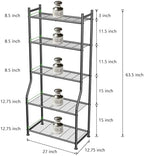 ekisemio 5-tier metal plant stand, heavy duty indoor on a desk or shelf