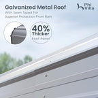 phi villa 12x30 carport, metal carports canopy heavy, side view