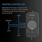ac infinity humidity dome kit 5x8 w/ led, side view