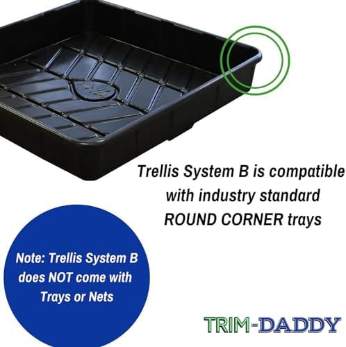 trim daddy trellis system support kit (model b) showing dimensions