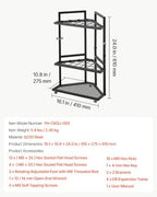 vevor garden tool organizer for corner, 17 slots on a desk or shelf