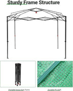 8x6 ft pop up greenhouse for outdoors, side view