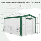 eagle peak 12x8 walk in pop up greenhouse, close-up detail