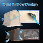 advance outdoor 6x8 ft outdoor portable storage shelter, package contents