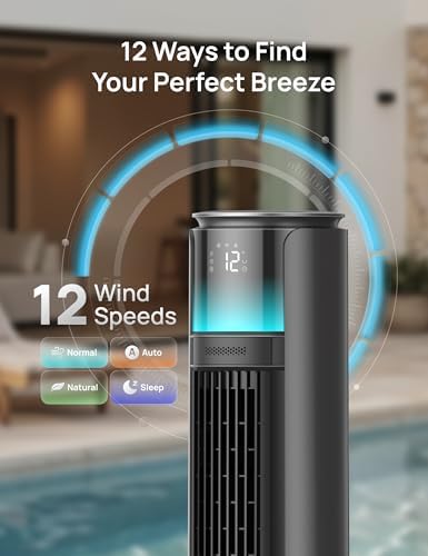 dreo smart tower fan for indoor & outdoor, package contents