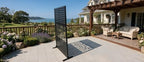 privacy fence screen 6ft metal, front angle view