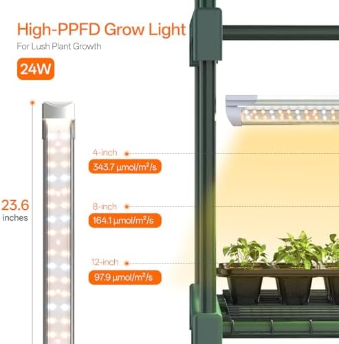 bstrip indoor greenhouse with grow light, 5-tier large, package contents