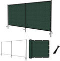6'x12' privacy fence sets with iron poles outdoor, main product view