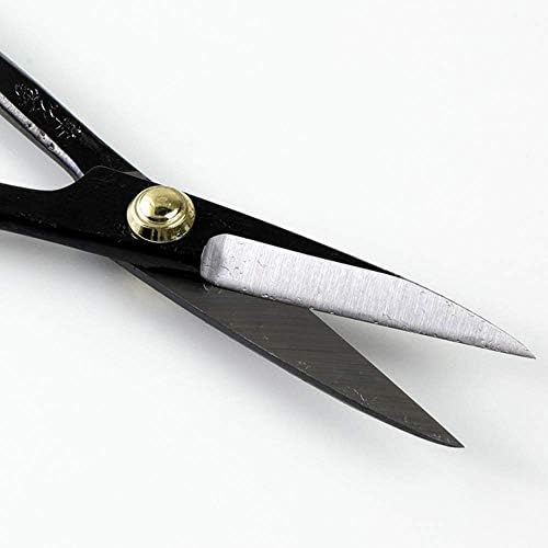 wazakura satsuki bonsai scissors 7in, japanese carbon steel, front angle view