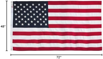 american flag - 100% made in the usa on a desk or shelf