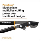 fiskars 32” powergear garden bypass loppers, tree trimmer, package contents