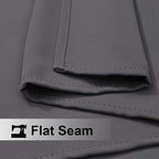 nicetown 2 panels blackout grey outdoor curtains for, package contents